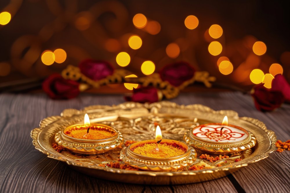 Panchpatra with Achmani Spoon (Brass)